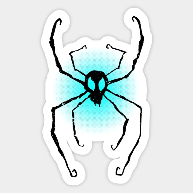 Spider Ghost Sticker by FlamingFox